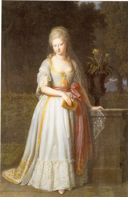 Portrét Augusty Karoliny Brunšvicko-Wolfenbüttelské (1764–1788) od neznámého autora.