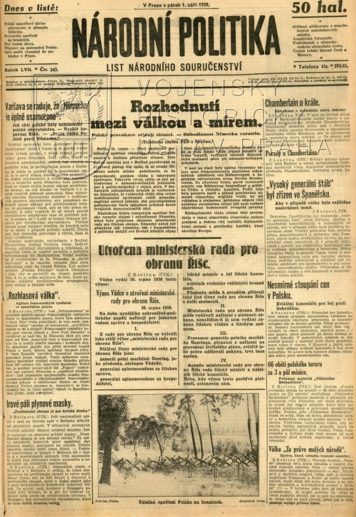 Co se stalo 1 září 1939?