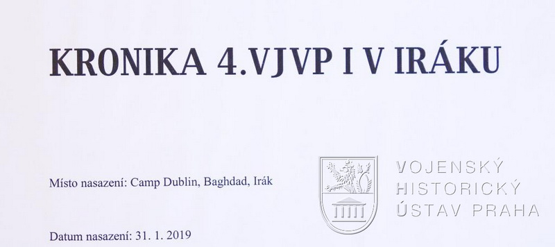 Kronika 4. výcvikové jednotky Vojenské policie v Iráku