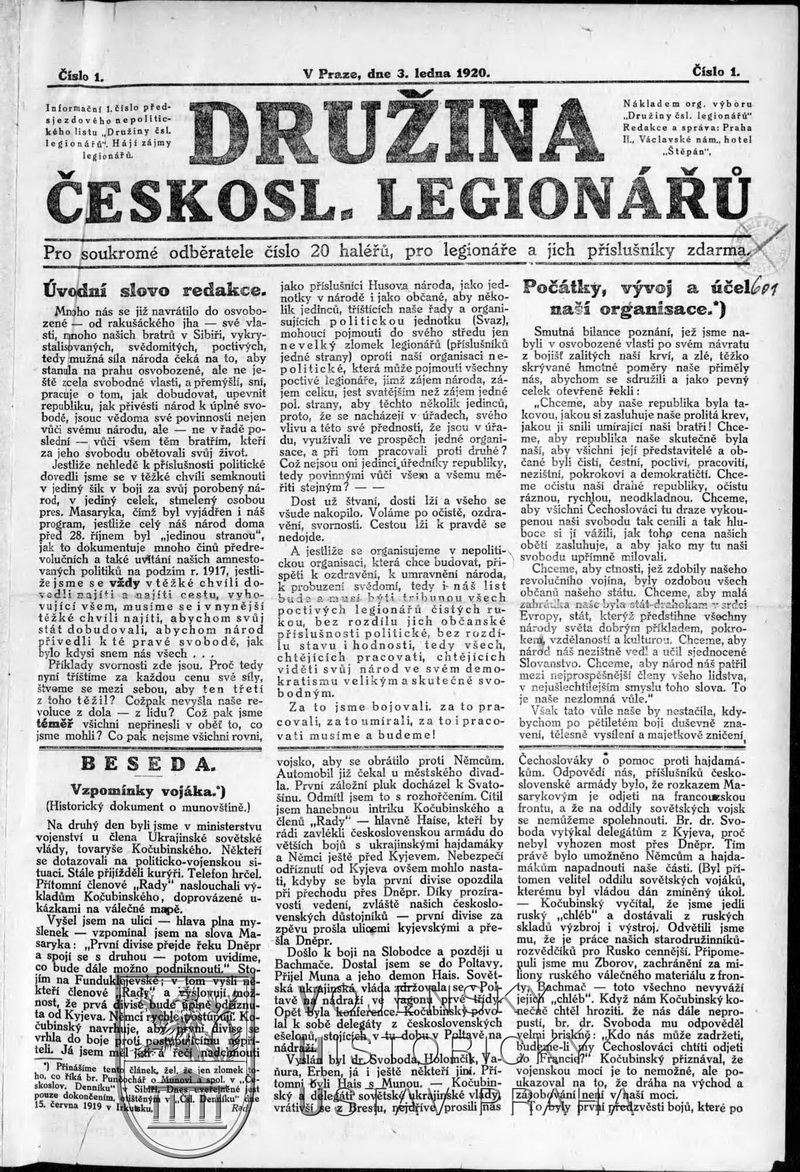 Noviny Družina čs. legionářů
