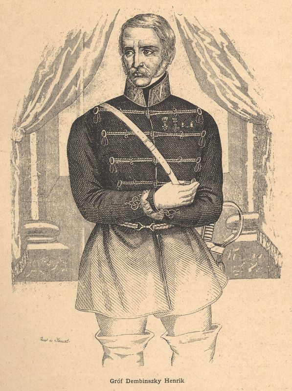 Vrchní velitel povstalecké uherské armády Henryk Debmiński