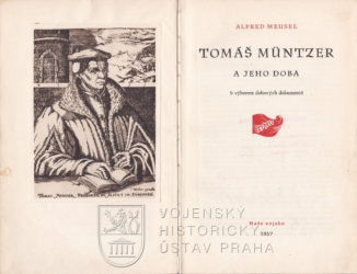 MEUSEL, Alfred. Tomáš Müntzer a jeho doba
