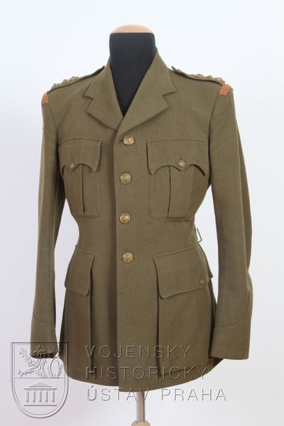 Blůza nadporučíka pěchoty Adolfa Opálky, Velká Británie, 1942