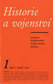 Grafická úprava obálky časopisu Historie a vojenství z let 1961-1965