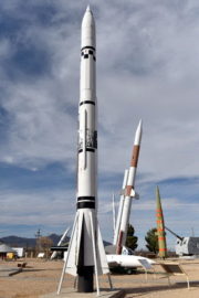 Balistická raketa Corporal. Na střelnici White Sands byla poprvé zkoušena v roce 1947. Ve výzbroji se nacházela do počátku 60. let. Foto David Jirásek.
