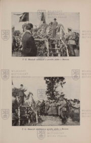 Ukázka fotopřílohy – návštěva T. G. Masaryka u 1. pluku.