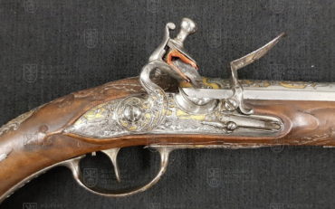 Pistole s křesadlovým zámkem, střední Evropa, 1. polovina 18. století