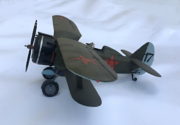 Model stíhacího dvouplošníku Polikarpov I-153, 1:25, Jiří Pála, 1972. 