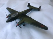 Model bombardovacího letounu Pe-2, 1:25, František Boháček, 1954.