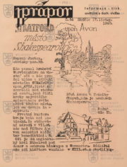 Titulní strana deníku 1. prapor ze 17. listopadu 1940.