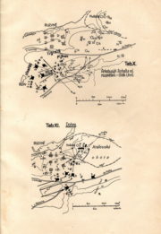 Závěrečné fáze bitvy na Bílé hoře na mapce z publikace z roku 1911.