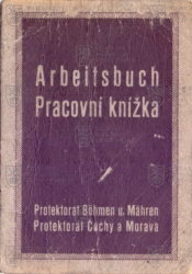 Falešná Pracovní knížka parašutisty Čestmíra Šikoly