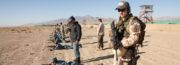 Důležitým úkolem byl výcvik afghánských ozbrojených sil. National Police Training Center u vesnice Durani v provincii Wardak, Afghánistán, říjen, 2011 - první cvičné střelby afghánských policistů na střelnici poblíž základny National Police Training Center u vesnice Durani v provincii Wardak, Afghánistán, říjen, 2011 - první cvičné střelby afghánských policistů na střelnici poblíž základny.