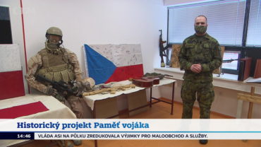 Projekt VHÚ Paměť vojáka a artefakty z misí v pořadu České televize