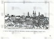 Vyobrazení Lešna na rytině z roku 1775.