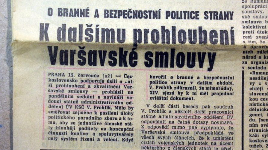 Tisková konference Václava Prchlíka 15. července 1968 a její následky