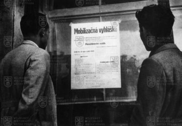 Mobilizační vyhláška během SNP