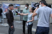 Zdeněk Špitálník z VHÚ při televizním interview