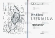 Titulní list a frontispis knihy, na němž je mapka českých zemí na přelomu 9. a 10. století. 