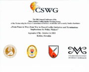 20. výroční konferenci Pracovní skupiny pro studium válečných konfliktů CSWG společně uspořádaly Vojenský historický ústav (VHÚ) v Bratislavě ve spolupráci s Centrem pro výzkum vojenské historie a společenských věd Bundeswehru v Postupimi a Univerzitou Pavla Jozefa Šafárika v Košicích
