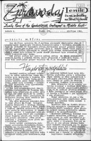 Titulní strana s článkem Heydrich podplácí.