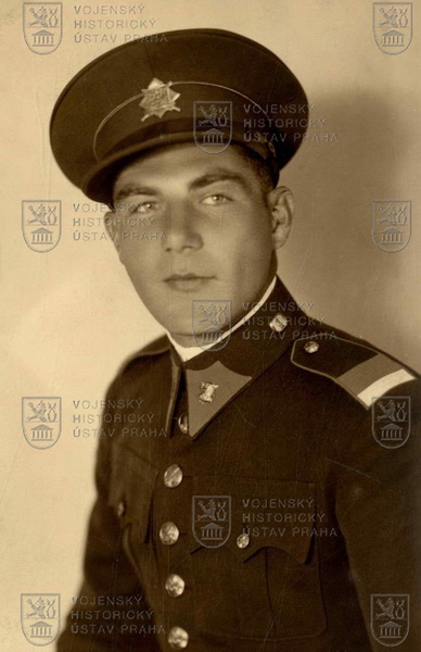 Fotografie vojína aspiranta Hraničářského praporu 1 „České družiny“
