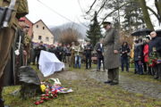 Ředitel VHÚ, brigádní generál Aleš Knížek při vzpomínkovém setkání na Jaroslava Klemeše, Ústí nad Labem, 31. ledna 2022