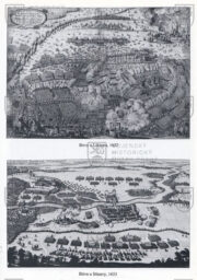 Reprodukce rytin bitvy u Lützenu 1632 a u Stínavy 1633.