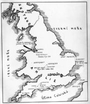 Místa posádek Československé samostatné brigády ve Velké Británii v letech 1940–1943 