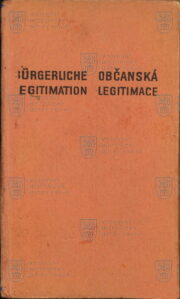 Občanská legitimace Ludmily Pěčkové, 1942