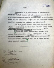 První a poslední strana textu projevu prezidenta Beneše z 13. června 1942 s vlastními stylistickými úpravami. (Archiv Českého rozhlasu) 