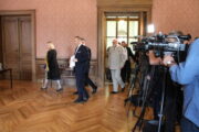 Tisková konference v budově Národního muzea ke spuštění webu 1942.cz