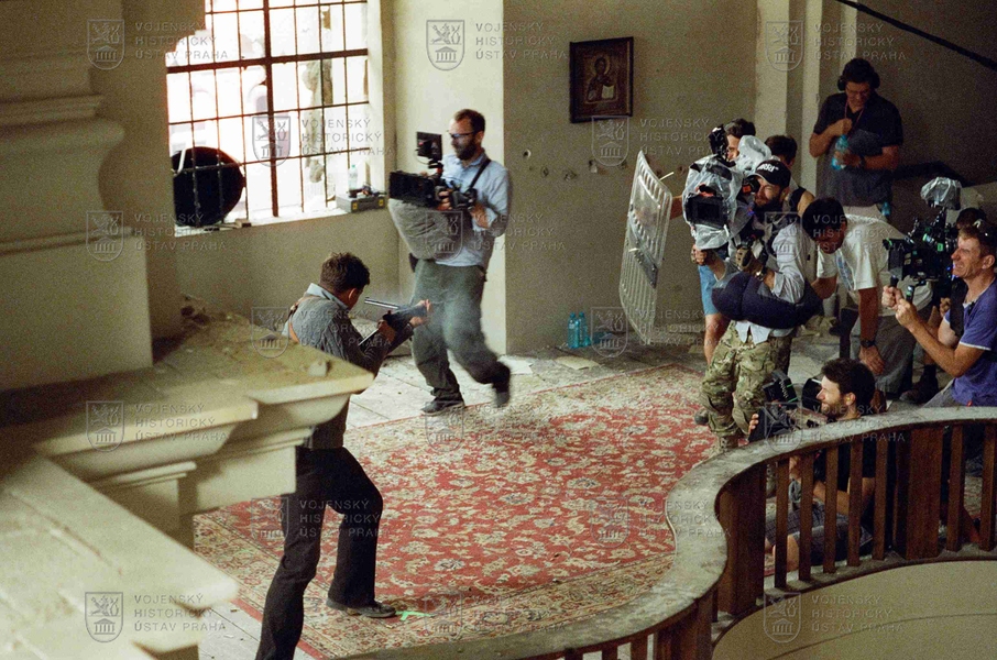 Natáčení filmu Anthropoid, boj v kostele