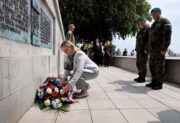 Ministryně obrany navštívila Ukrajinu. Uctila zde čs. legionáře a jednala s náměstkyní ministra obrany. Foto Jan Schejbal.