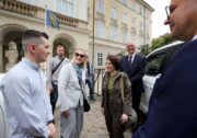 Ministryně obrany navštívila Ukrajinu. Uctila zde čs. legionáře a jednala s náměstkyní ministra obrany. Foto Jan Schejbal.