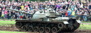 Tankový den Lešany 2022. Americký tank M-48.