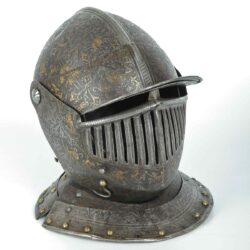 06 Closed Cavalry Helmet, Italy (Milano, Pompeo della Cesa), 1595−1600