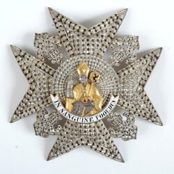 10 Neapolský Řád sv. Januaria (náprsní hvězda) - udělován v jediné třídě (rytíř), 19. století