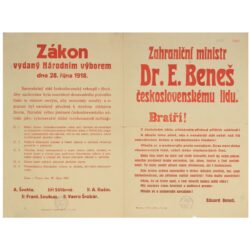 01 First Law of Czechoslovak State, 28 October 1918