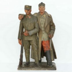 08 Otto Gutfreund, Ruští legionáři, kolem 1924, polychromovaná sádra