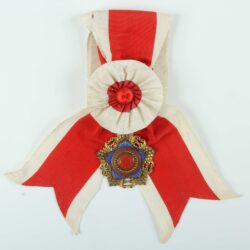 03 Čínský Řád jasného nefritu - I. třída, velkostuha a náprsní hvězda, uděleno E. Benešovi, 1936