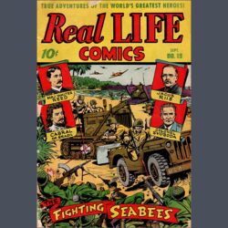 12 Komiksový časopis Real Life s příběhem o československé vojenské jednotce v SSSR, USA, 1944