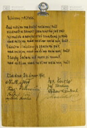 Plaketa k novému roku 1941