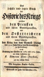 JOCHAI, R. Simeon Ben. Das sechste Buch der Historie des Kriegs