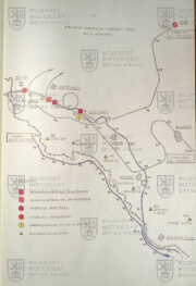 Zakreslení narušení vzdušného prostoru dne 20. dubna 1984 (VÚA-VHA)