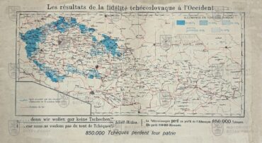 Francouzská propagační mapa na podporu Československa, 1938