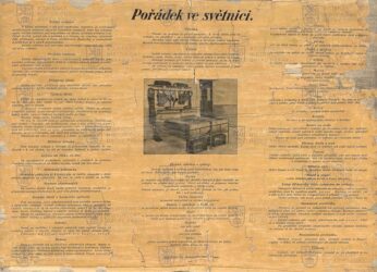 Výukový plakát Pořádek ve světnici, 30. léta
