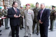 Vlevo Karel Straka, uprostřed Petr Pavel, vpravo bývalý náčelník GŠ AČR Pavel Štefka. Foto Andrej Halada.