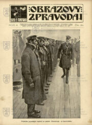 Titulní strana čísla z 31. května 1905; Obrazový zpravodaj z bojiště o bitvě u Cušimy