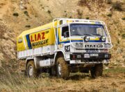 LIAZ 100.55 Dakar 1985. Startovní číslo 627. FOTO Jíří Šmíd